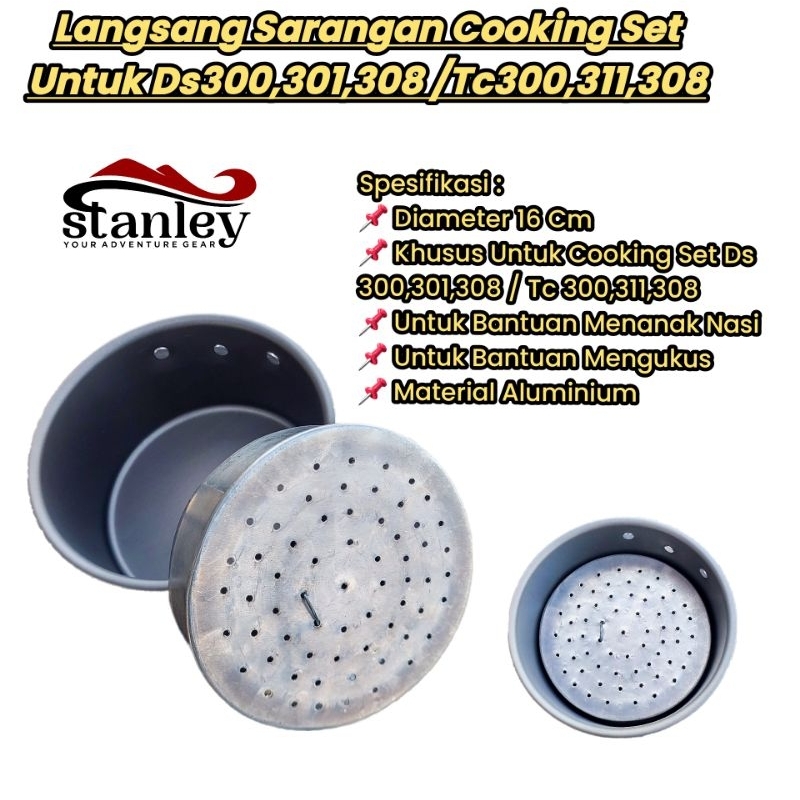 Langseng Langsang loyang atau Sarangan Cooking Set untuk Ds 308, Ds 300 , Ds 301 , Ds 200 kegunaan u