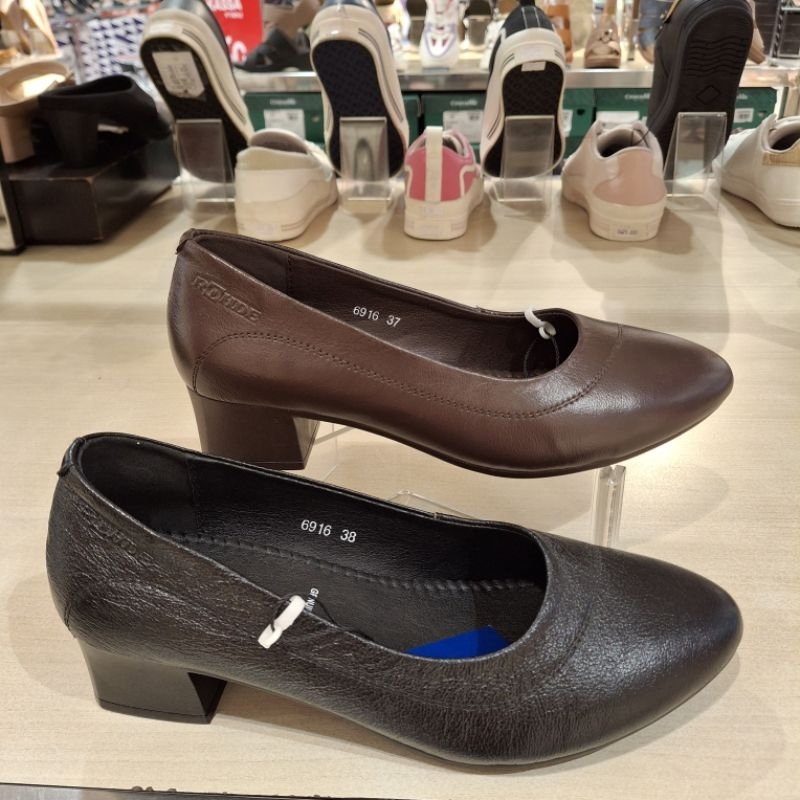 Rohde best seller sepatu formal heels hak 3cm wanita upper 100% kulit sapi asli ringan empuk & ori s