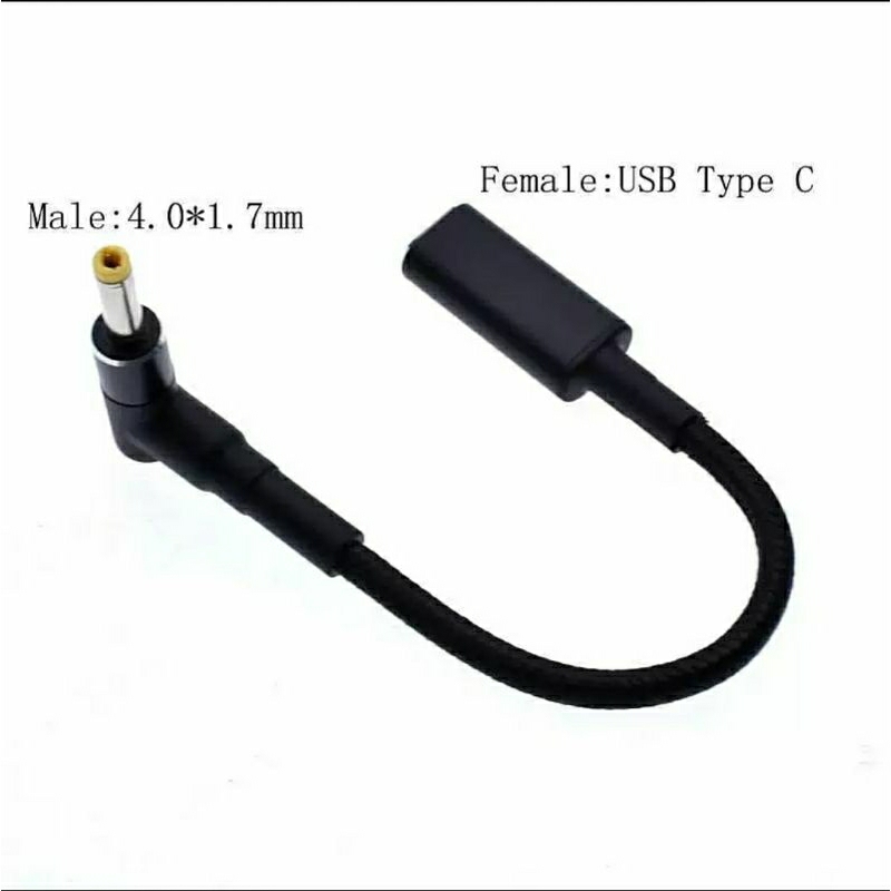 100W USB type c female to jack Dc 4mm male