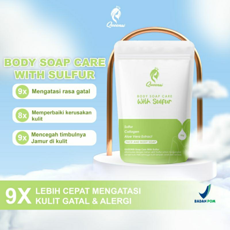 Sabun gatal queensi body soap with sulfur