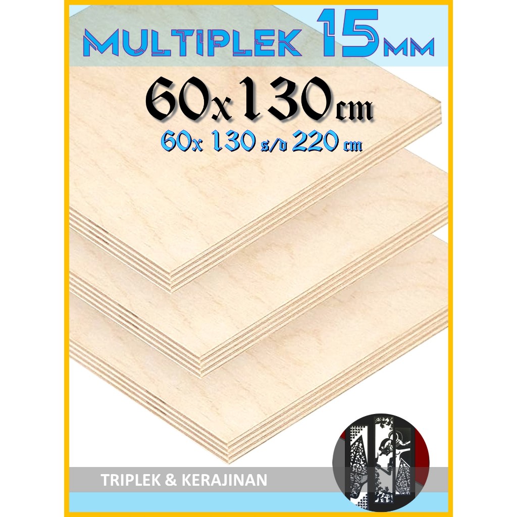 Multiplek | Triplek 15mm 60 x (130 s/d 220 cm) || Triplek | Multiplek 15 mm