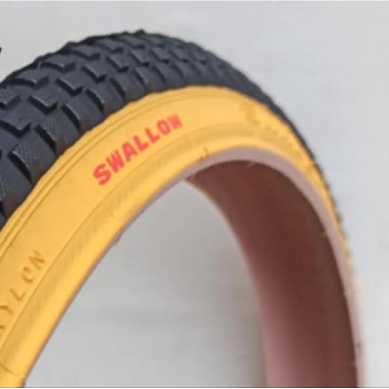 Ban Luar sepeda 20x1.75  SWALLOW Kuning Hitam - Ban luar sepeda - Ban luar sepeda 20 - Ban luar sepe
