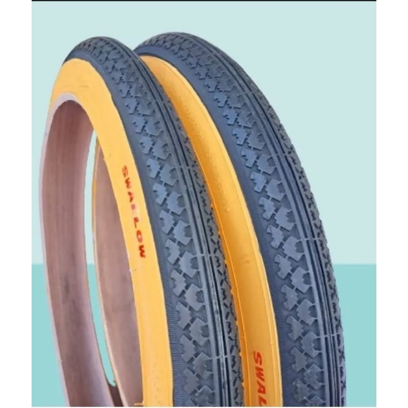 Ban Luar sepeda 18x1.75 SWALLOW Kuning Hitam - Ban luar sepeda - Ban luar sepeda 18 - Ban luar seped