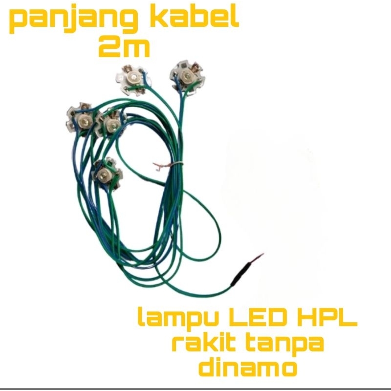 lampu layangan rakit LED HPL super terang