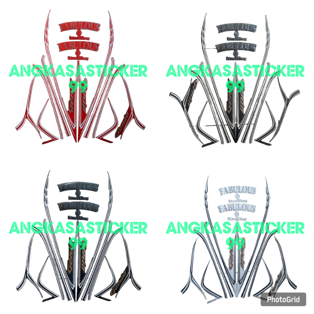 sticker motor honda genio fabulous 2019