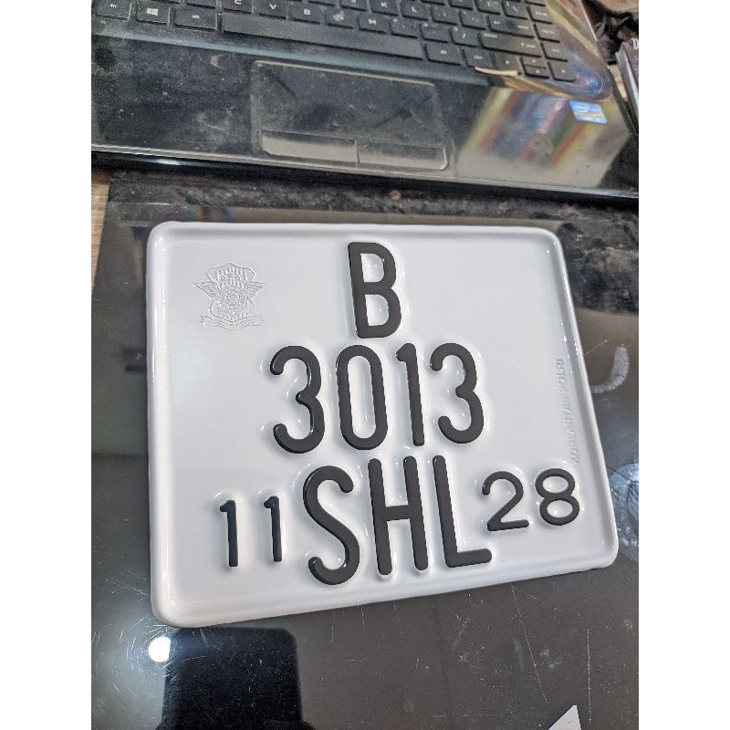 plat vespa / plat nomer kotak