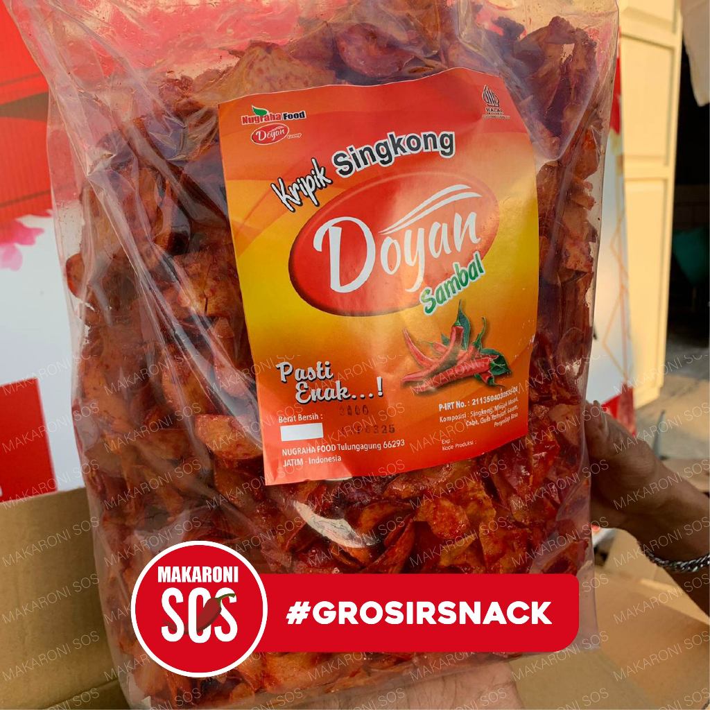 

Singkong Balado Pedas Sanjai 1KG Nikmat Termurah