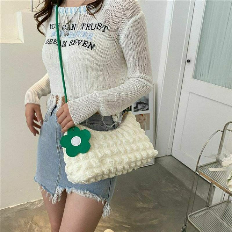 Tas Selempang Flower Fashion Import Wanita Terbaru ready slempang slingbag korea cina china wanita c