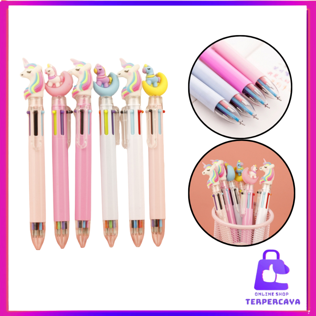 

OST Pena Karakter Mekanik 6 Warna Unicorn Full Moon Pulpen Karakter Unicorn Warna Warni Pulpen Unicorn Multicolor Pulpen Lucu Alat Tulis Sekolah ATK Murah