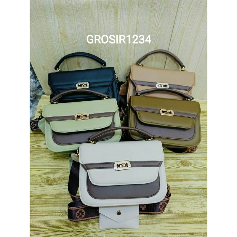 TAS SELEMPANG WANITA KOTAK TAS SELEMPANG KOTAK ADA ANAK