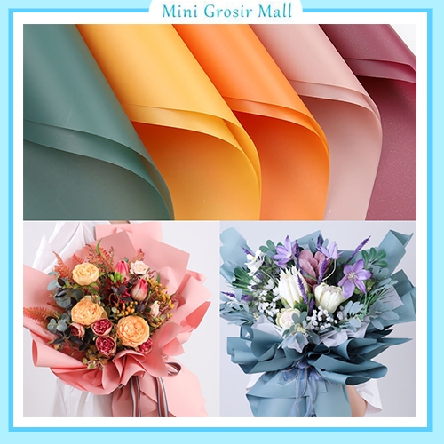 

Flower Wrapping Paper Kertas Buket Bunga Polos Cellophane Waterproof Fullcolor PERPACK KB6120