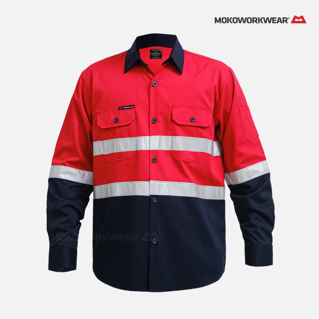 MokoWorkwear - WEARPACK SAFETY MOKO WORKWEAR RED-NAVY
