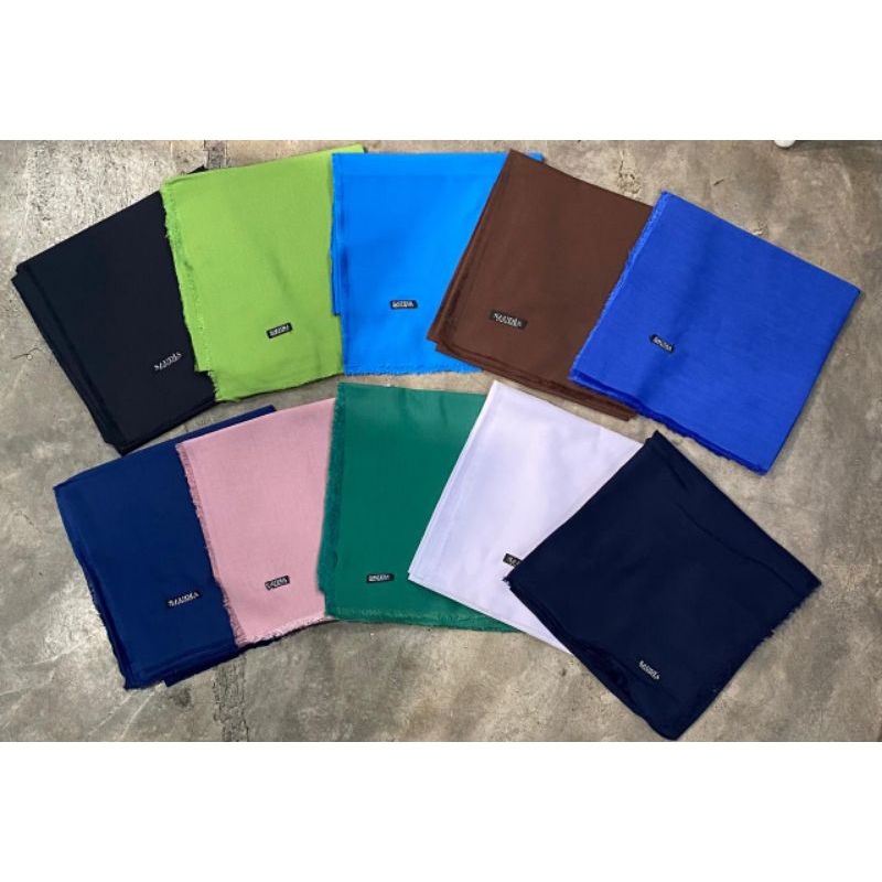 Jilbab segiempat Saudia rawis // jilbab katun segiempat Saudia