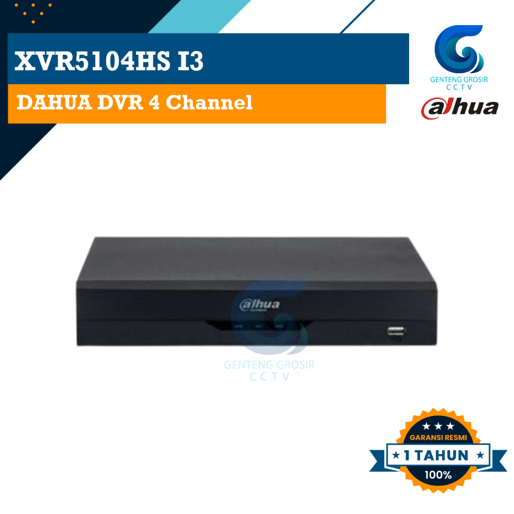 DAHUA XVR5104HS I3 DVR 4 CHANNEL