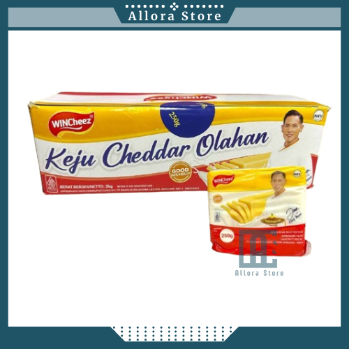 

Wincheez Keju Cheddar Olahan 250 gram Keju Parut Resto