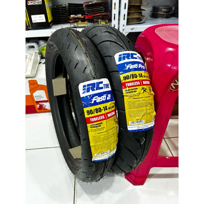 IRC 90/80-14 90/80-17 Fasti Pro dan Fasti 2 Soft Compound Racing Ban Luar Matik Tubeless