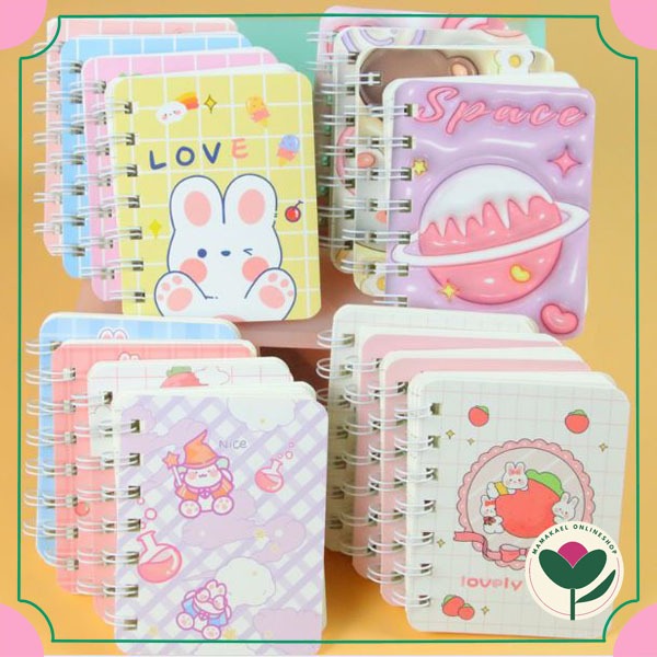 

Mini memo cute catatan kecil kertas bergaris gambar lucu memo notes notebook notepad mini MK1771