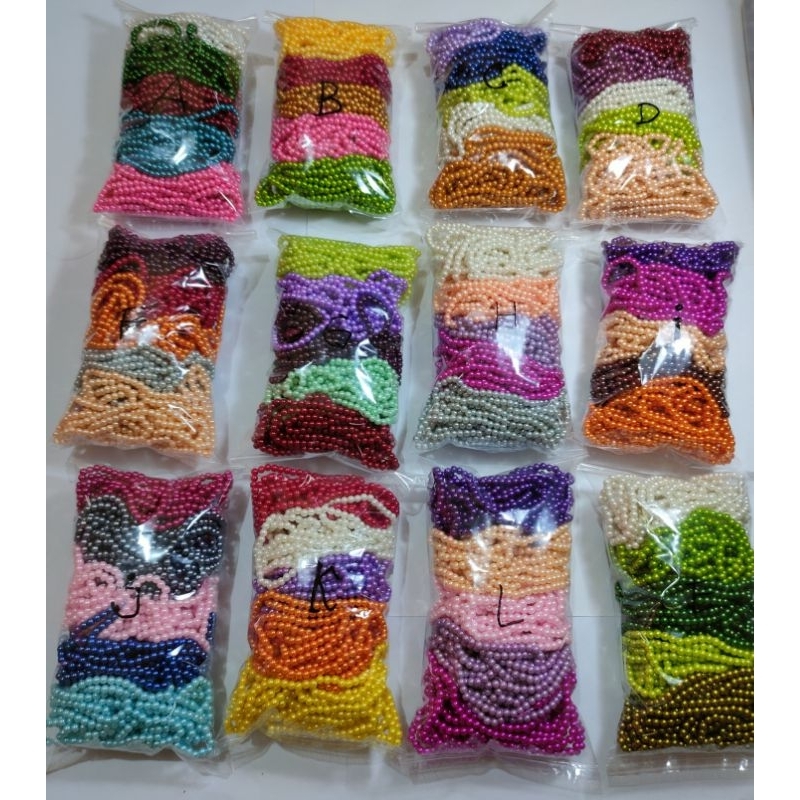 Payet mutiara 4mm campur warna/ mutiara ringan/ Payet juntai / mix mutiara