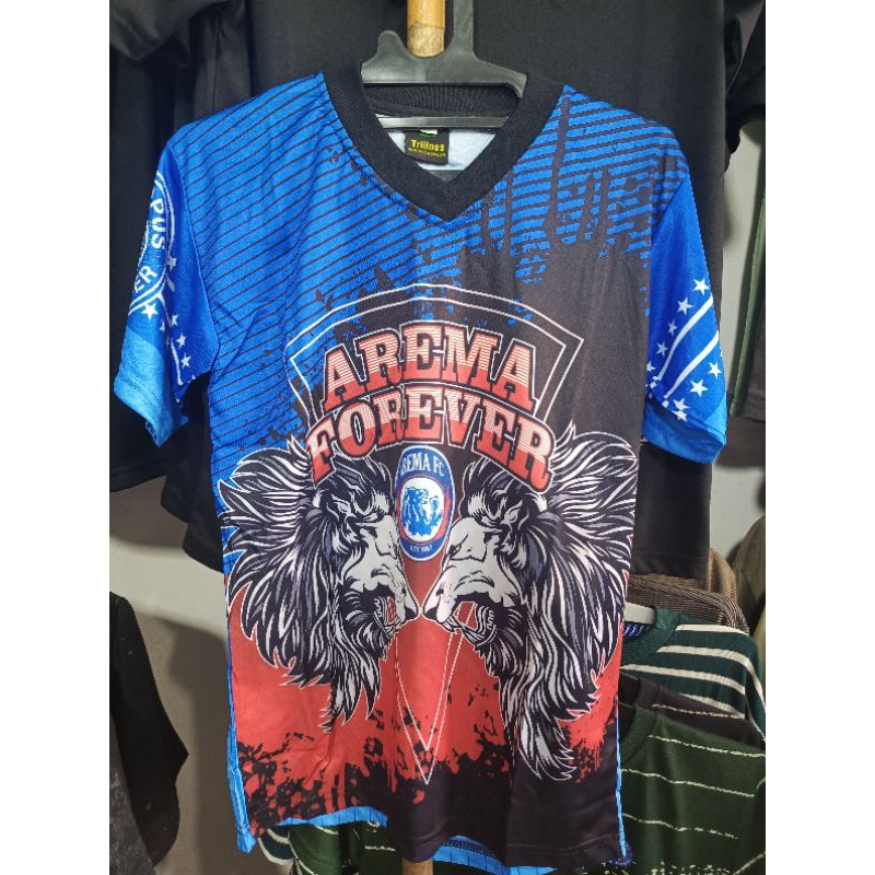 Baju Kaos Jersey Arema Forever Premium Anak Dewasa Perempuan Laki laki Unisex
