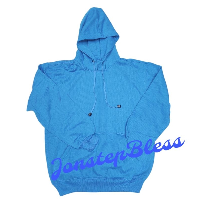 Hoodie Sweater Polos Biru Tosca Fleece Unisex