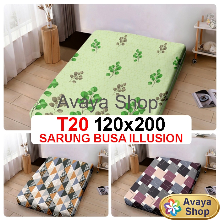 COVER BUSA 120x200x20 / SARUNG BUSA RESLETING 120x200x20 ILLUSION