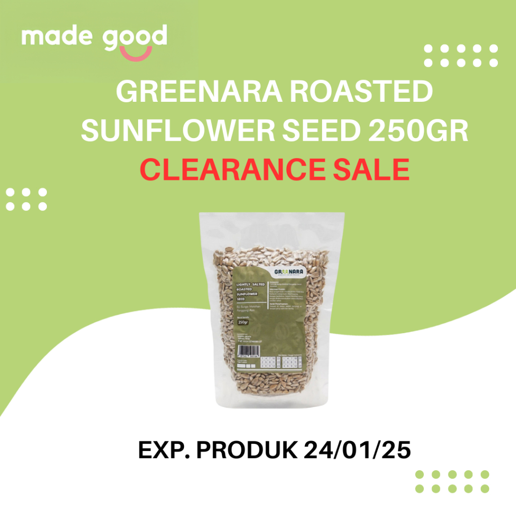 

Greenara - Lightly Salted Roasted Sunflower Seed 250gr / Kuaci Kupas