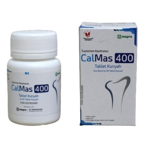 Calmas 400 Tablet Kunyah Isi 30 Tablet - Kalsium Peninggi Badan Anak