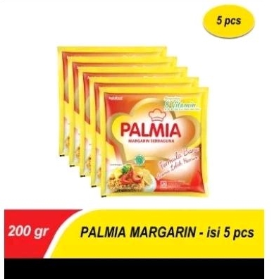 

palmia margarin sachet isi 5pcs x 200gr