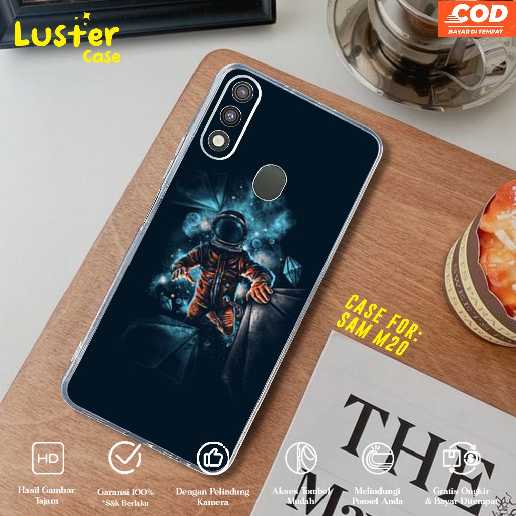 Case Samsung M20 Casing Samsung M20 Motif ASTRONOT - Softcase Premium - Case Hp - Casing Hp - Case b