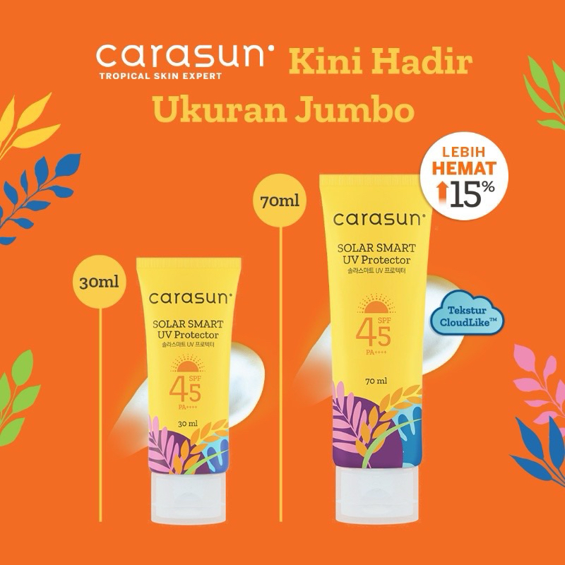 CARASUN SOLAR SMART UV PROTECTION SPF 45 PA++++ 30ml/70ml | SUNSCREEN CARASUN | CARASUN SUNSCREEN