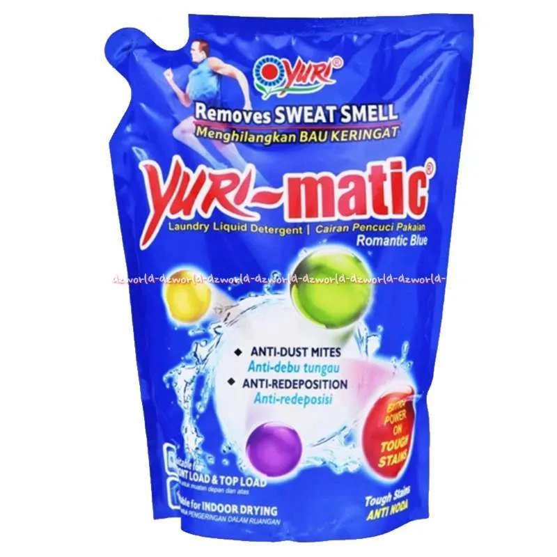 yuri matic detergent cair romantic blue