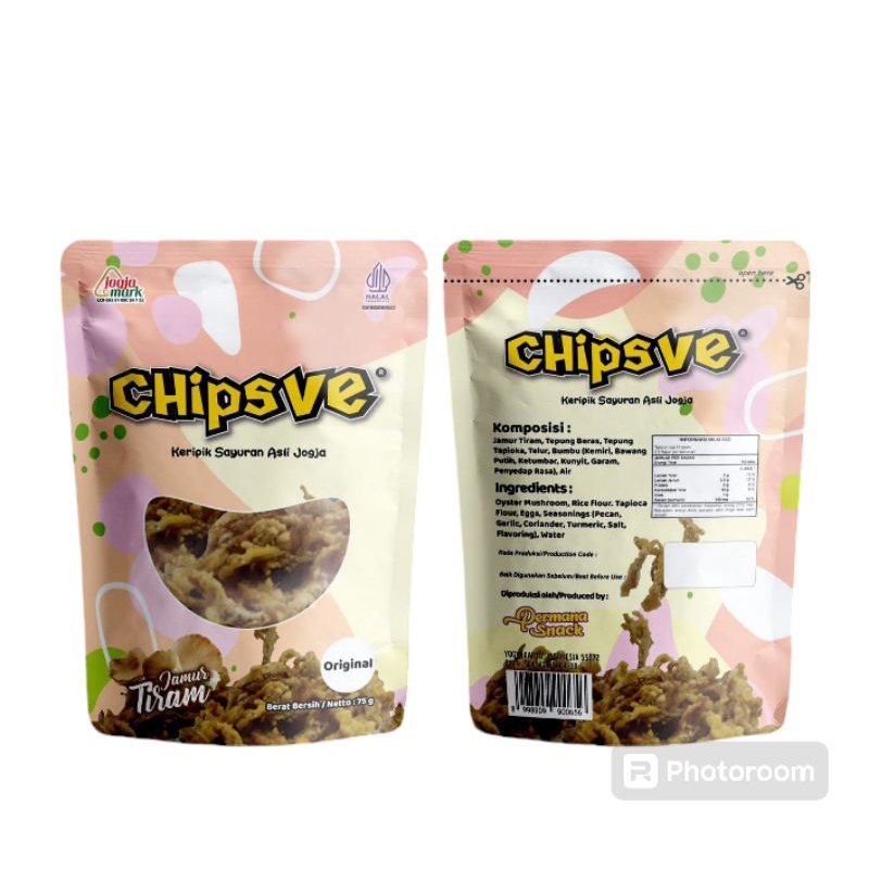 

Keripik Jamur Tiram Original Asli Jogja Merek CHipsVe 75g