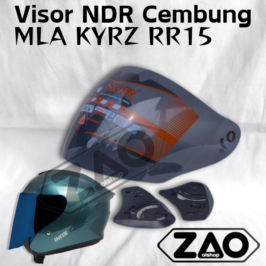 Kaca Helm MLA KYRZ RR15 Helmet CEMBUNG ganteng NDR2