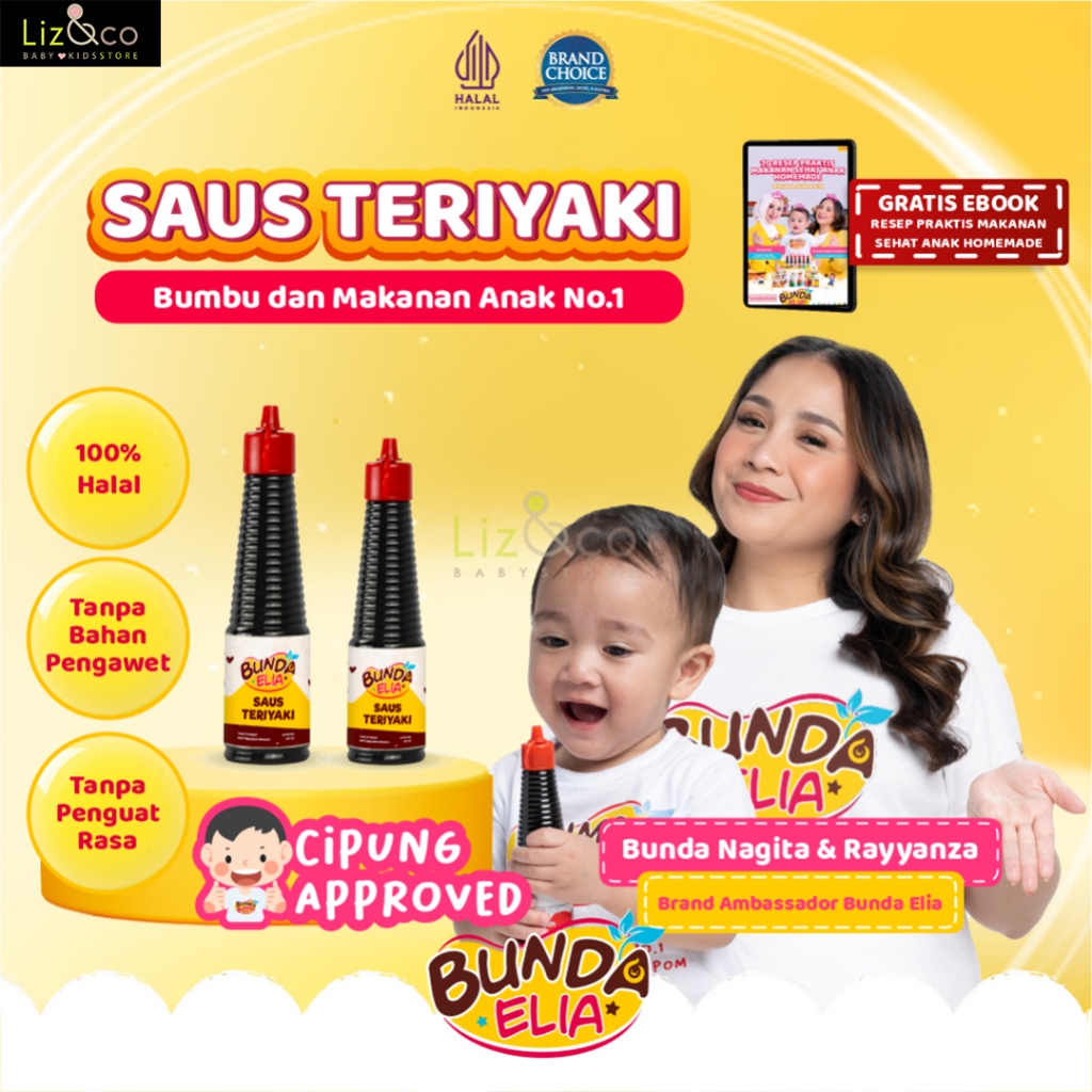 

Bumbu Bunda Elia Saus Teriyaki Non MSG Non Pengawet / Bumbu MPASI / Bumbu Anak Non MSG / Saos Teriyaki Non MSG Non Pengawet