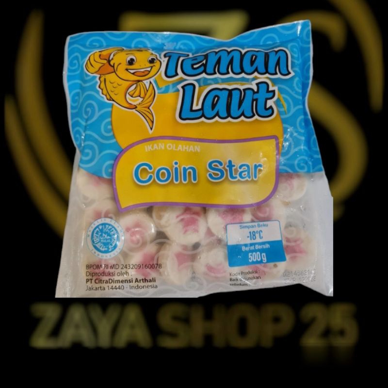 

Teman laut coin star 500gr isi 45pcs