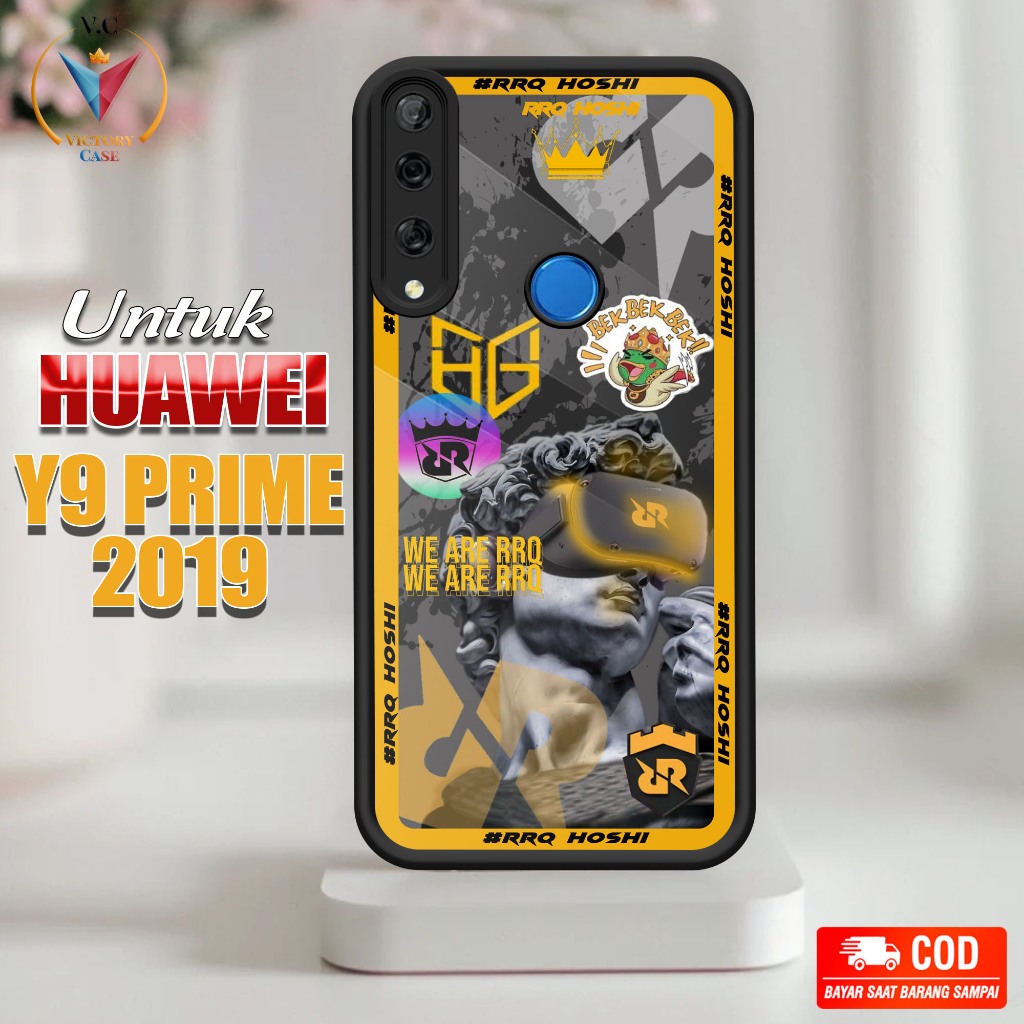 Case Hp Softcase glossy For HUAWEI Y9 PRIME 2019 ESPORT silikon Glass Casing Handphone Premium