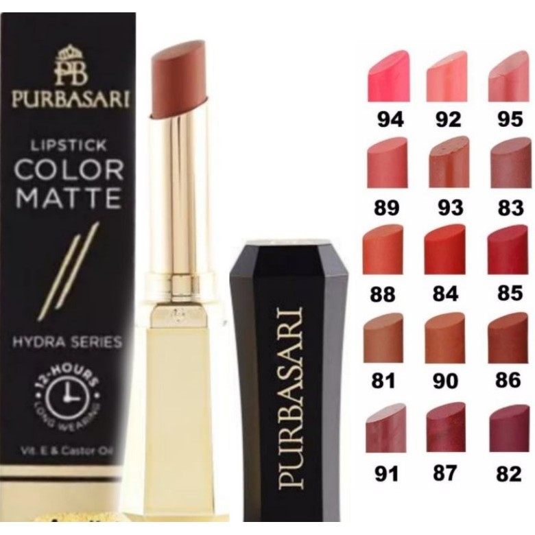 PURBASARI LIPSTICK COLOR MATTE / PURBASARI COLOR MATTE LIPSTICK