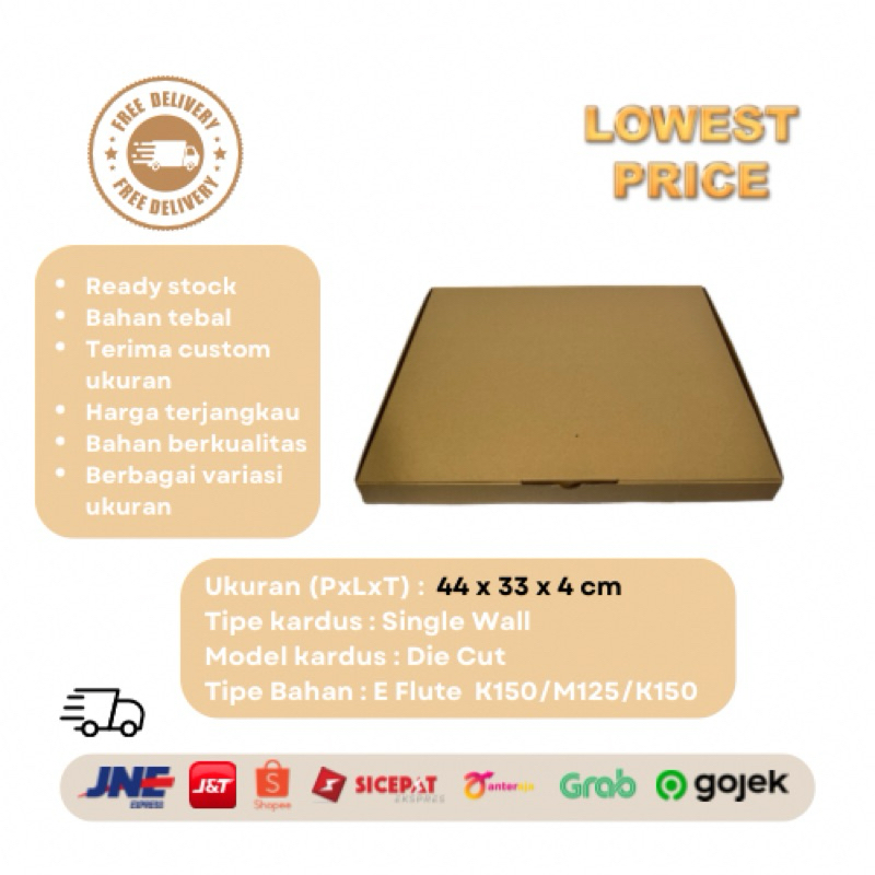 

Kardus Uk 44 x 33 x 4 CM