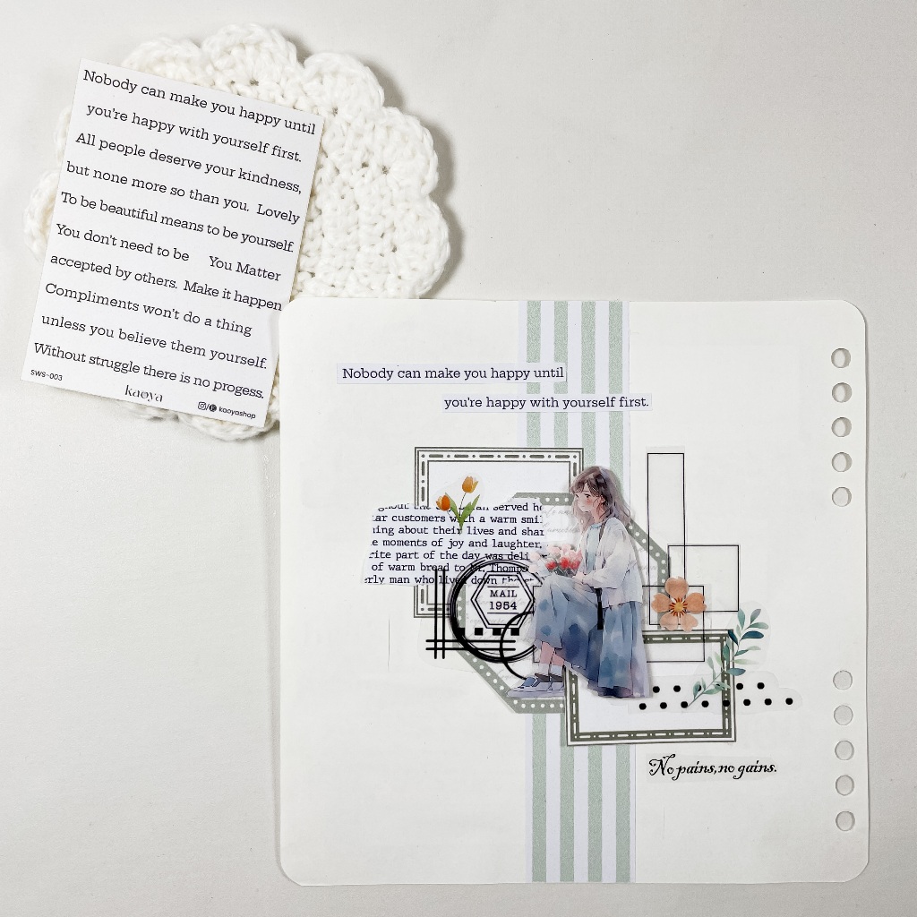 

Sticker Lettering Small: Quotes 1 Journal Jurnal Scrapbook DIY Bujo by KaoyaShop