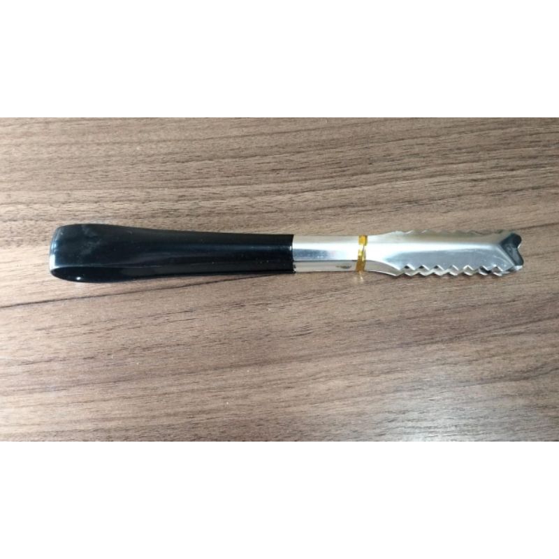 Ice Tong 8inc / Food Tong Ice Cube / Sugar Tong / Multi Purpose Tong Black / Alat Capit Pencapit Sta