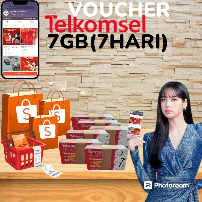 VOUCHER TELKOMSEL 7GB(7HARI)