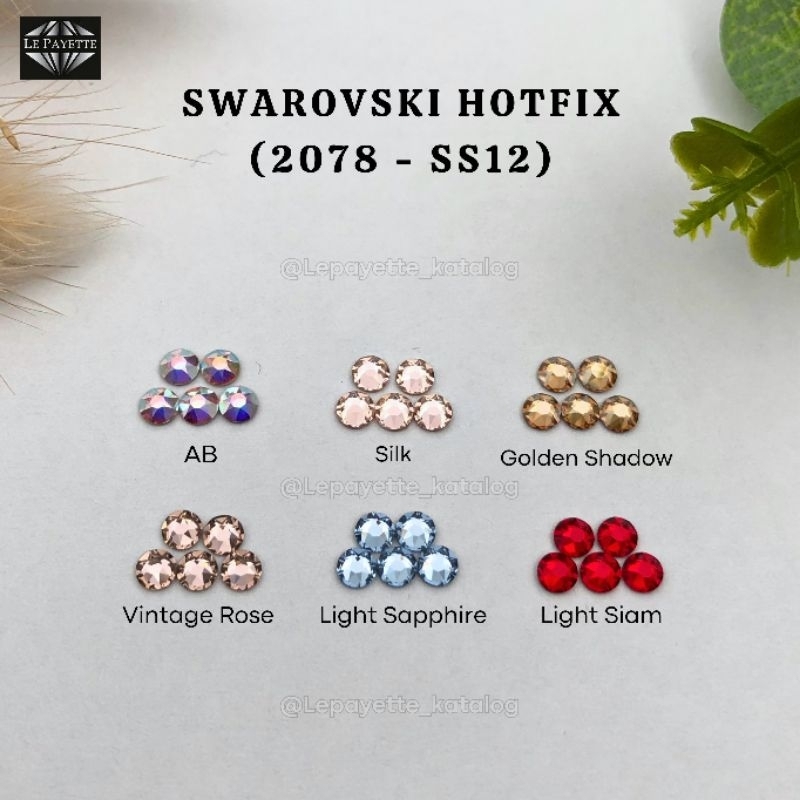 (GROSSAN) BATU SWAROVSKI HOTFIX/TEMPEL SS.12
