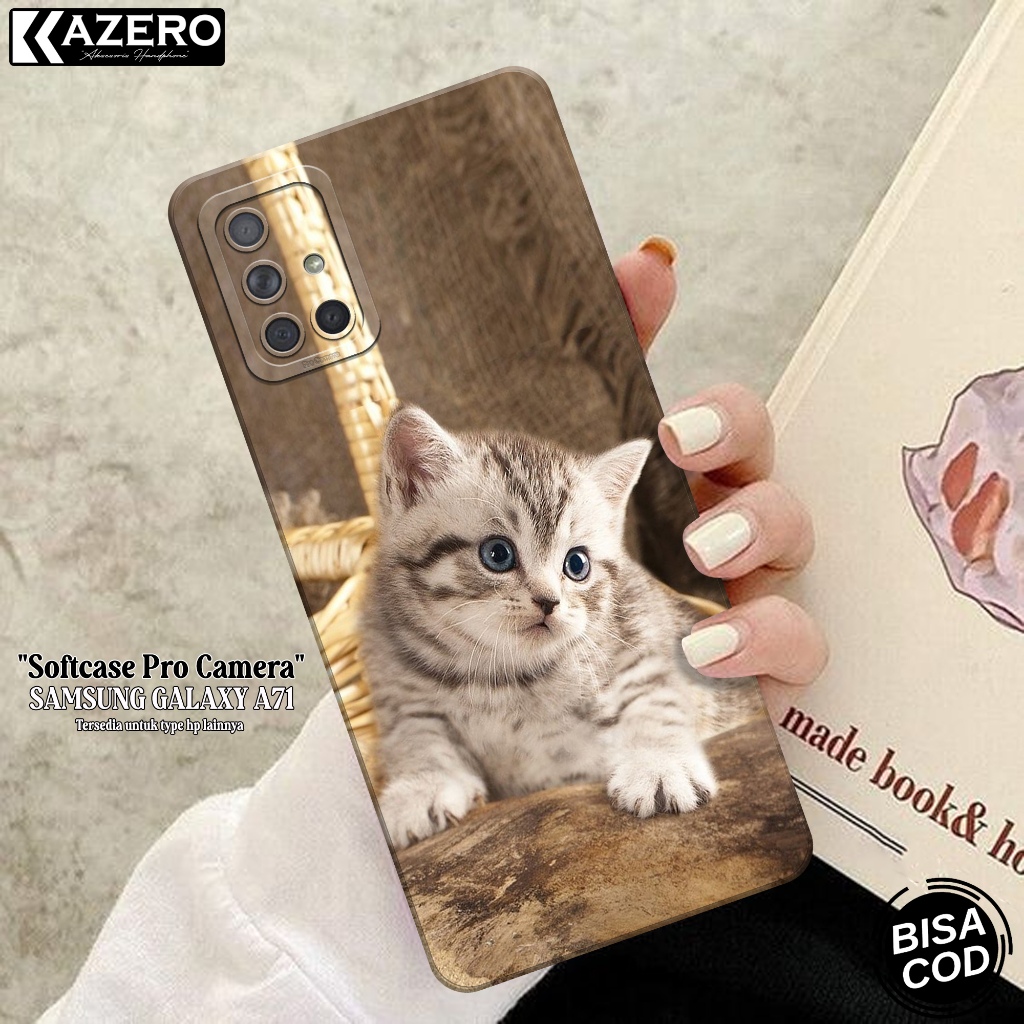 Kesing Hp Samsung Galaxy A71 Case Kucing -Case Samsung Galaxy A71 - Casing Samsung Galaxy A71 - Soft