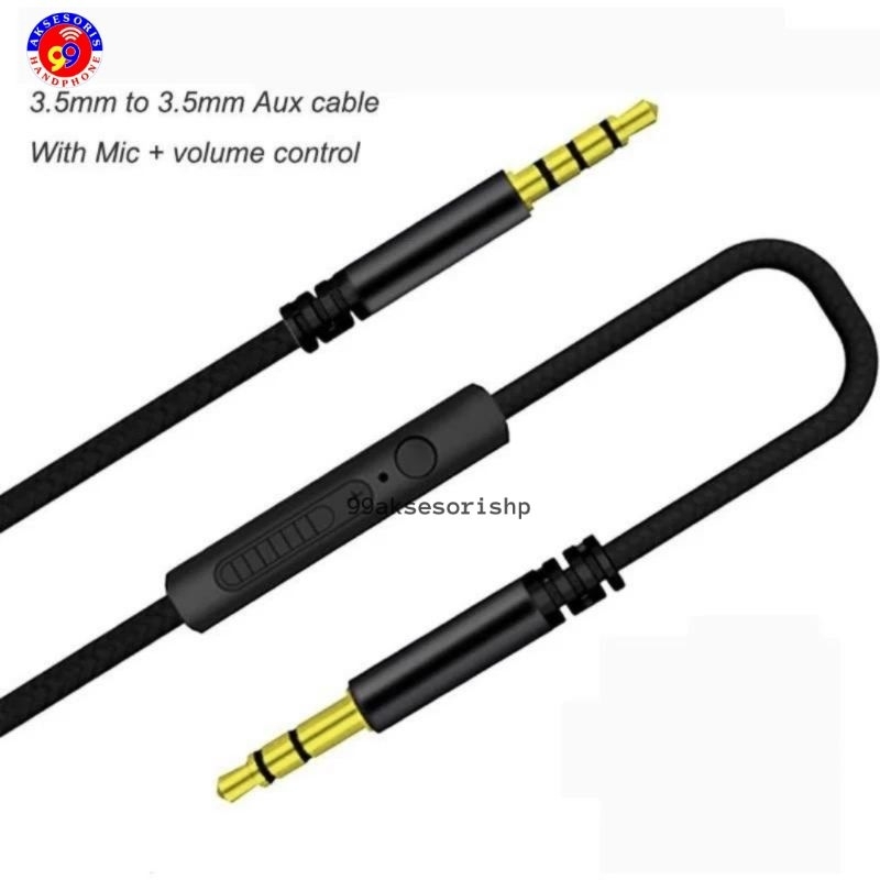 KABEL AUDIO JACK / AUDIO KABEL / KABEL AUX + MIC VOLUME