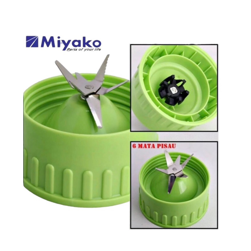 Mangkok Mounting Blender 6 Pisau ORIGINAL Miyako Baru / Lama / National Umum
