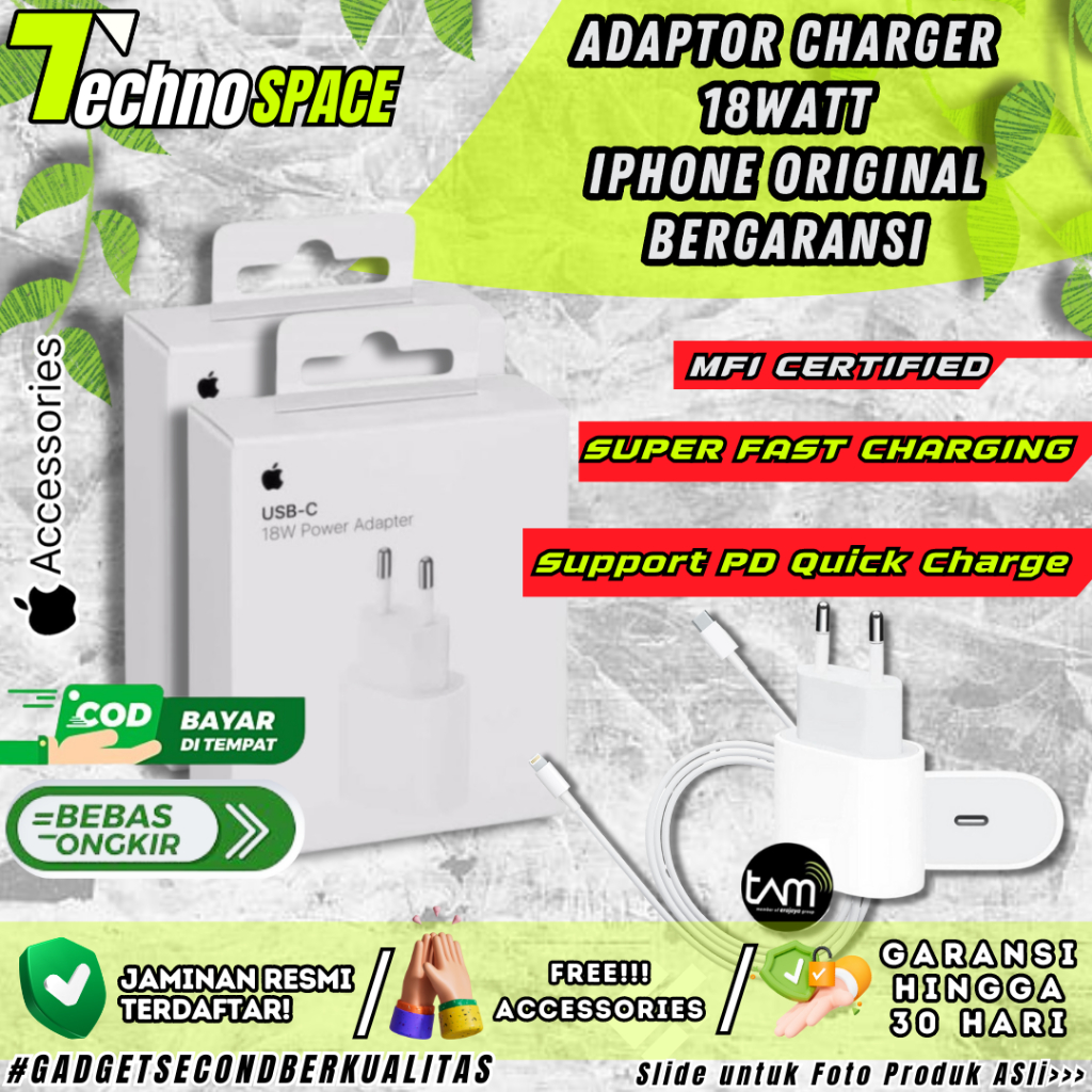 Apple Charger Original 18 W Usb C Power Adaptor Charger Original Apple