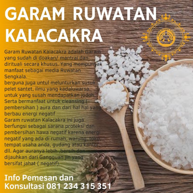 

Garam Ruwatan Bidara ( Garam Ruqyah) 1 Paket