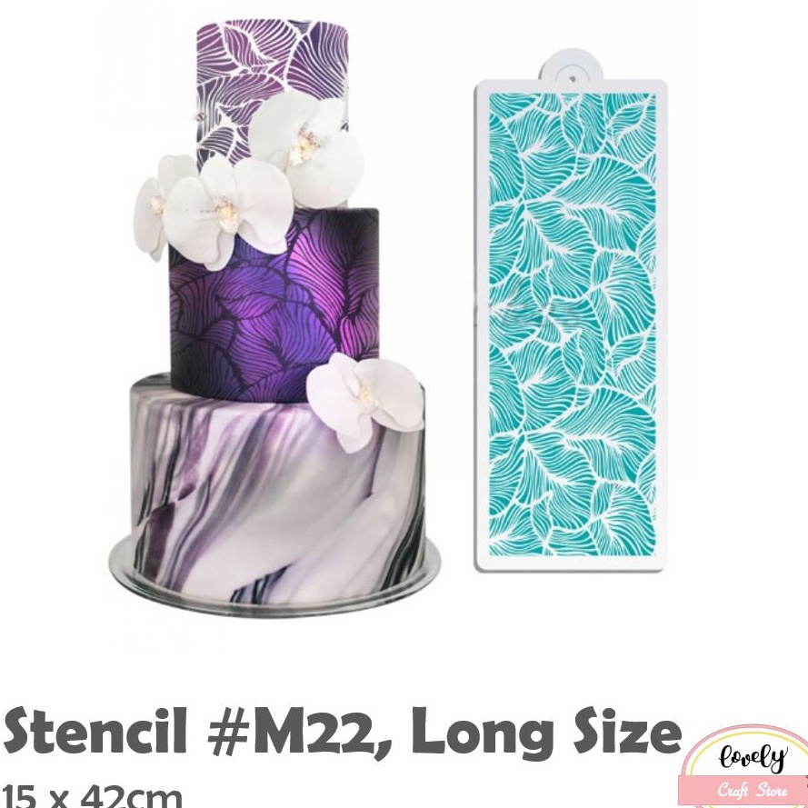 

MURRRMERRR LovelyCraft M22 Plastik Stensil Cetakan Stensil Plastic Stencil for Baking Bullet Journal bujo Journal Scrapbook Bujo Drawing dekorasi mahar diy cake decoration
