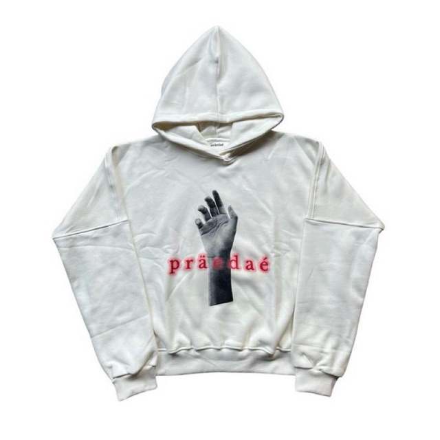 [ORIGINAL] Praedae Hoodie Hopeless Romantic Broken White