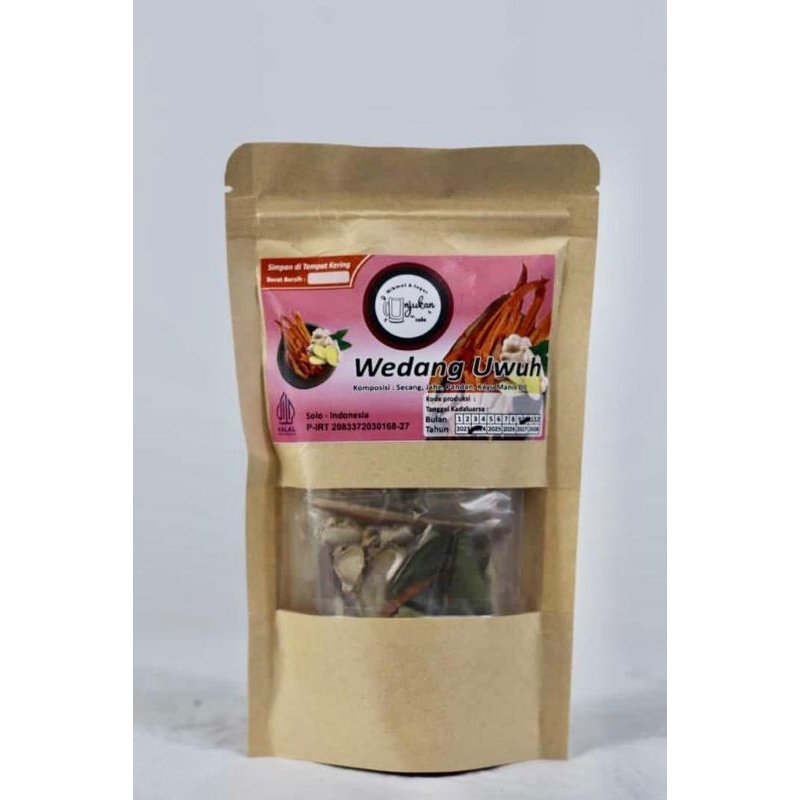 

Wedang Uwuh simplisia / pereda gejala flue / penghangat badan / termasuk gula batu / kemasan pouch